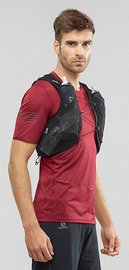Рюкзак Salomon ADV Skin 5 Set Black - Фото 3 большая