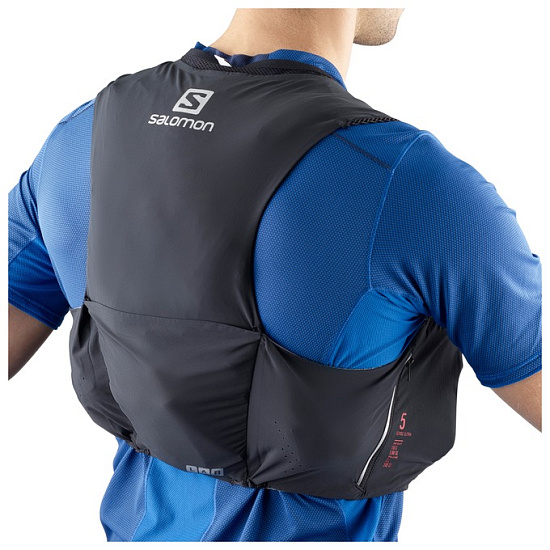 Рюкзак Salomon S-Lab Sense Ultra 5 Set Blue Transcend - Фото 3 большая