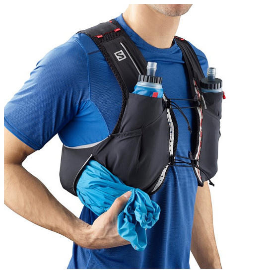 Рюкзак Salomon S-Lab Sense Ultra 5 Set Blue Transcend - Фото 5 большая