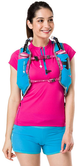 Рюкзак женский RaidLight Responsiv Vest 18L Blue/Pink - Фото 3 большая