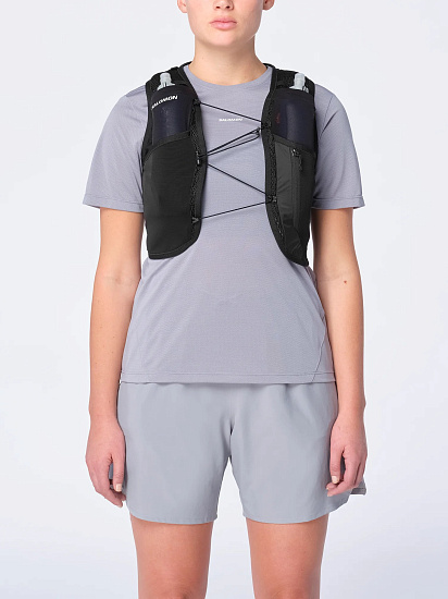 Жилет женский Salomon Active Skin 4 Set Black/Metal - Фото 9 большая