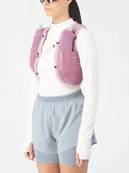 Жилет женский Salomon Active Skin 4 Set Dusky Orchid/Dawn Pink - Фото 3 большая