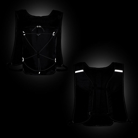 Рюкзак Mizuno Run Backpack 7 Black - Фото 7 большая