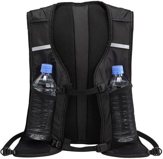 Рюкзак Mizuno Run Backpack 7 Black - Фото 8 большая
