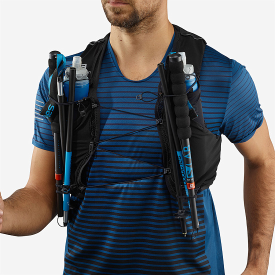 Рюкзак Salomon Adv Skin 5 Set Ebony - Фото 3 большая