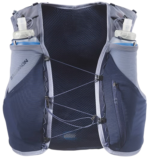 Жилет Salomon Adv Skin 5 Gradient Set Maritime Blue/Grisaille/Sunny Lime - Фото 1 большая