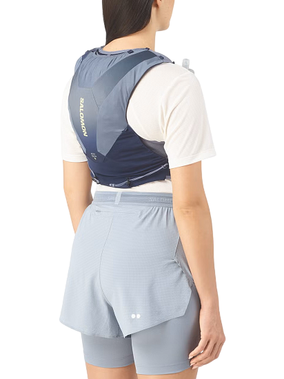 Жилет Salomon Adv Skin 5 Gradient Set Maritime Blue/Grisaille/Sunny Lime - Фото 4 большая