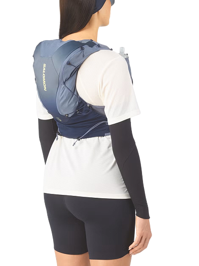 Рюкзак Salomon Adv Skin 12 Gradient Set Maritime Blue/Grisaille/Sunny Lime - Фото 4 большая