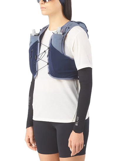 Рюкзак Salomon Adv Skin 12 Gradient Set Maritime Blue/Grisaille/Sunny Lime - Фото 5 большая
