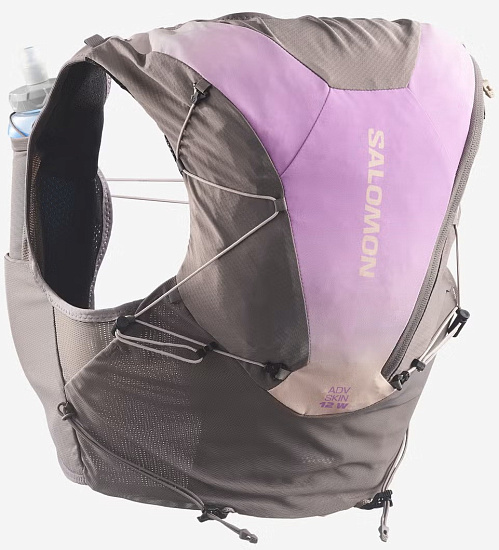 Жилет женский Salomon Adv Skin 12 Grad Set Iron/Shadow Gray/Iris Orchid - Фото 2 большая
