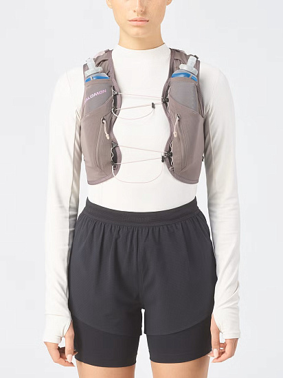 Жилет женский Salomon Adv Skin 12 Grad Set Iron/Shadow Gray/Iris Orchid - Фото 3 большая