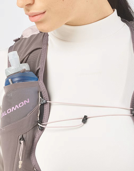 Жилет женский Salomon Adv Skin 12 Grad Set Iron/Shadow Gray/Iris Orchid - Фото 5 большая