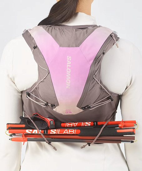 Жилет женский Salomon Adv Skin 12 Grad Set Iron/Shadow Gray/Iris Orchid - Фото 6 большая