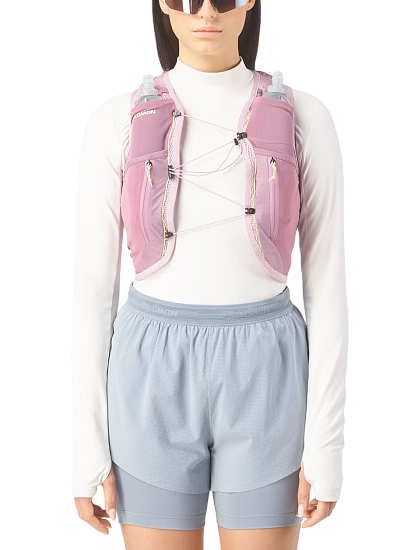 Рюкзак женский Salomon Active Skin 12 Set Dawn Pink/Dusky Orchid/Butterfly - Фото 3 большая