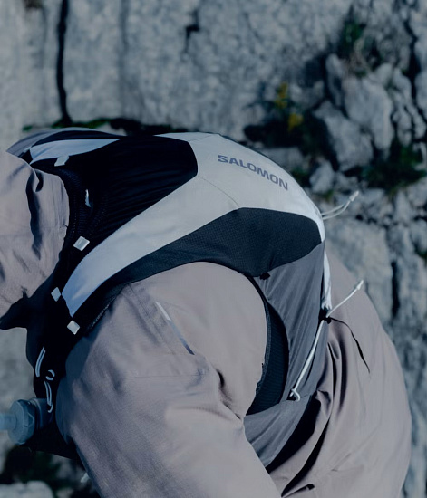 Рюкзак Salomon Adv Skin 12 Gradient Set Phantom/Castelrock/Icicle - Фото 9 большая