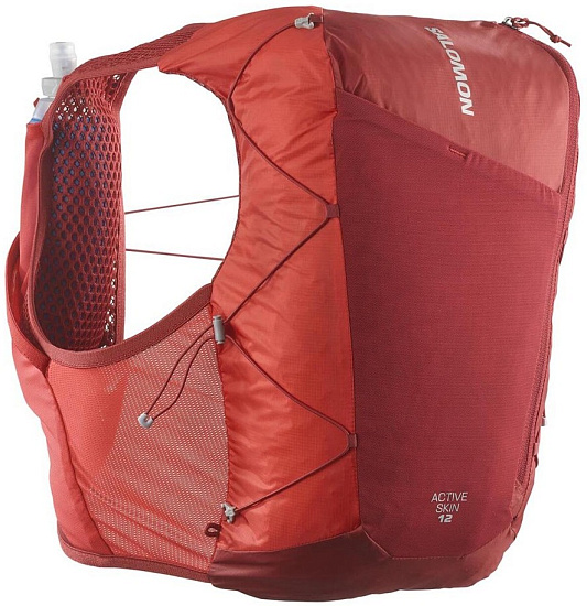 Жилет Salomon Active Skin 12 Set Red Dahlia/High Risk Red - Фото 3 большая