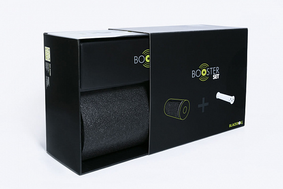 Массажный набор с вибрацией Blackroll Booster STD 31 см Черный  - Фото 5 большая
