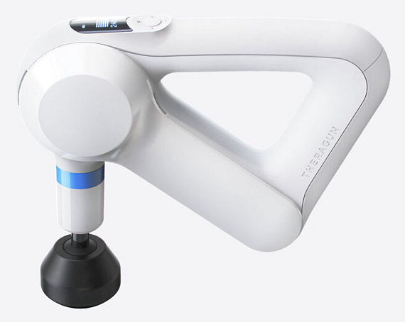 Перкуссионный массажер Theragun Elite White - Фото 2 большая