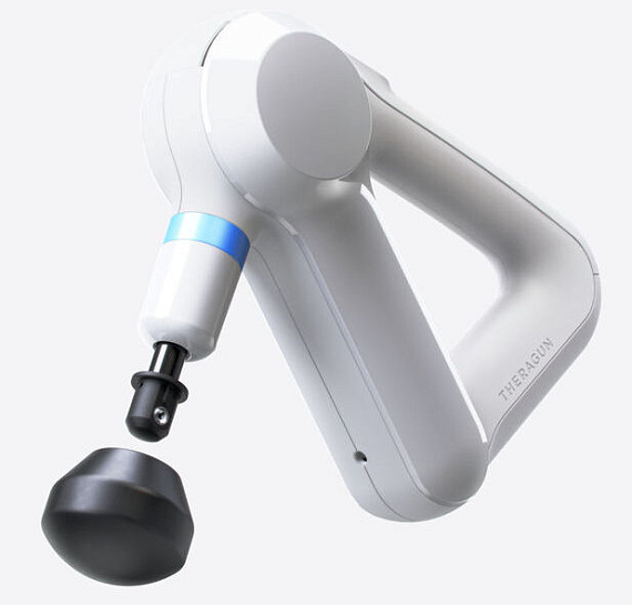 Перкуссионный массажер Theragun Elite White - Фото 3 большая