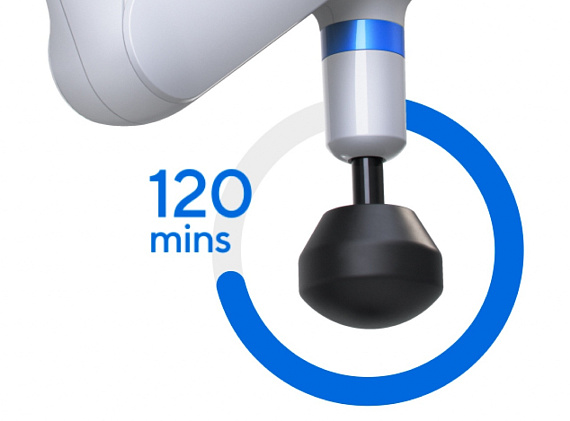 Перкуссионный массажер Theragun Elite White - Фото 8 большая