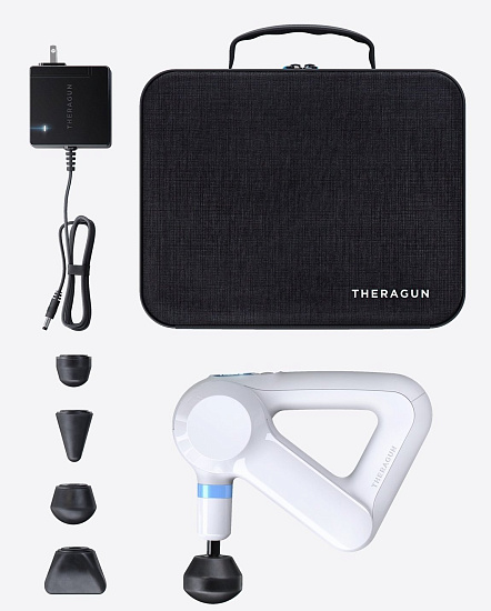 Перкуссионный массажер Theragun Elite White - Фото 9 большая