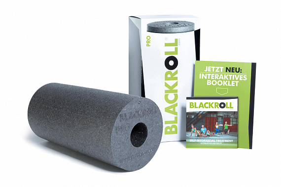 Массажный ролл жесткий Blackroll Pro 30 см Серый - Фото 2 большая