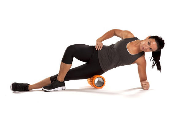 Массажный цилиндр Trigger Point Grid 1.0 Lime (33 см) - Фото 3 большая