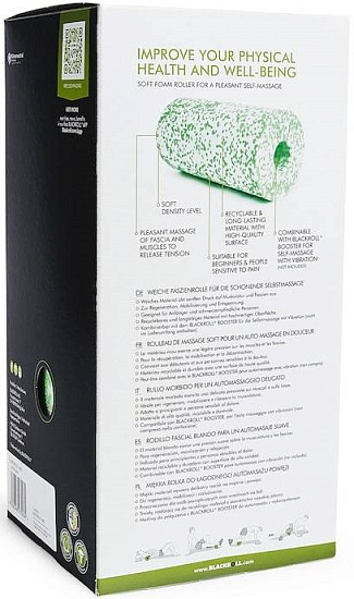 Массажный ролл мягкий Blackroll Med 30 см Белый-Зеленый - Фото 6 большая