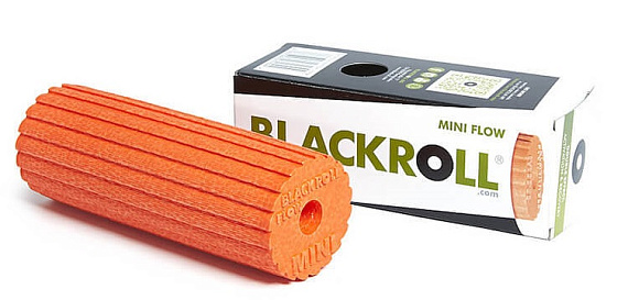 Массажный мини-ролл Blackroll Mini Flow 15 см Оранжевый - Фото 2 большая