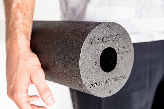 Массажный ролл стандарт Blackroll STD 30 см Черный/Желтый - Фото 2 большая