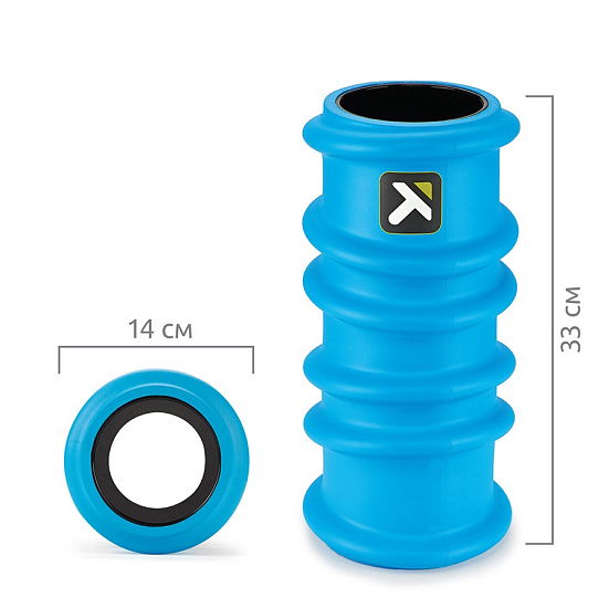 Массажный цилиндр Trigger Point Charge 33 см Blue - Фото 3 большая