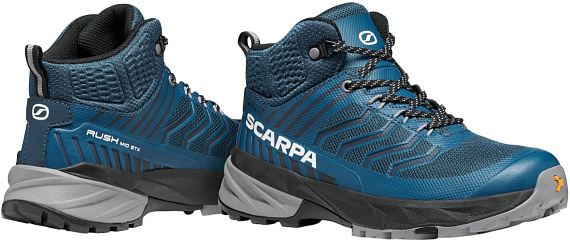 Ботинки детские Scarpa Rush Mid Gtx Navy Blue/Light Gray - Фото 7 большая