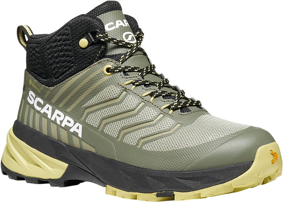Ботинки детские Scarpa Rush Mid Gtx Sage/Dusty Yellow - Фото 2 большая