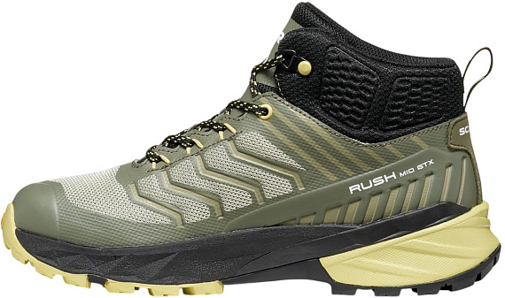 Ботинки детские Scarpa Rush Mid Gtx Sage/Dusty Yellow - Фото 4 большая