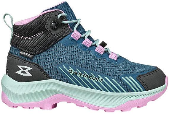 Ботинки детские Garmont Pulse Mid Wp Corsair Blue/Lavender Rose - Фото 1 большая