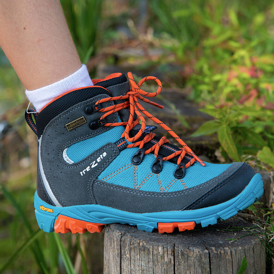 Ботинки детские Trezeta Cyclone WP JR Teal/Orange - Фото 3 большая