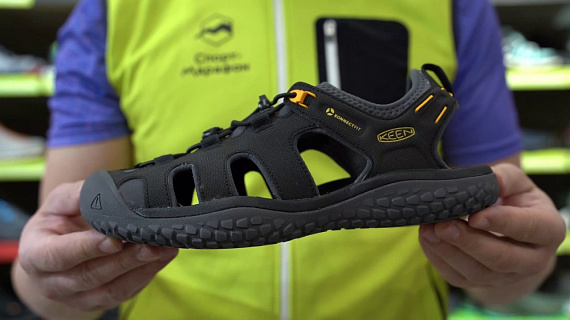 Сандалии мужские Keen Solr Sandal Black/Gold - Фото 2 большая