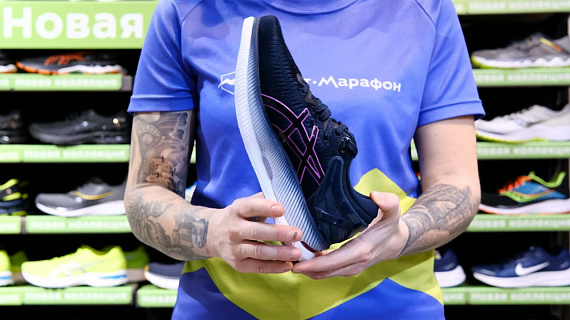 Кроссовки женские ASICS Metaride French Blue/Digital Grape - Фото 2 большая