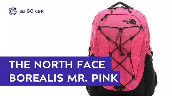 Рюкзак женский The North Face Borealis Mr. Pink Ripstop/TNF Black - Фото 2 большая
