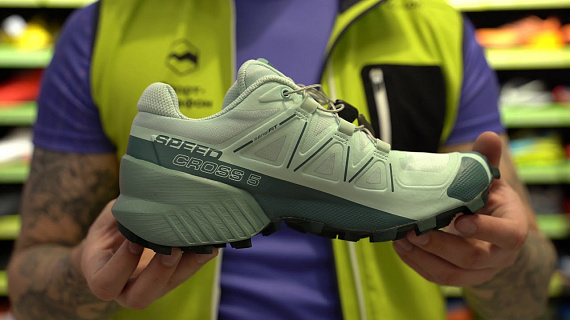 Кроссовки женские Salomon Speedcross 5 Icy Morn/Hydro - Фото 2 большая