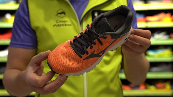 Кроссовки женские Mizuno Wave Inspire 16 Персик/Сер/Св.Сер - Фото 2 большая