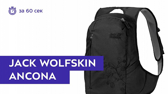 Рюкзак женский Jack Wolfskin Ancona Black - Фото 2 большая