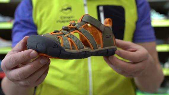 Сандалии детские Keen Seacamp II Cnx Dusty Olive/Russet Orange - Фото 2 большая