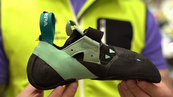 Скальные туфли женские Scarpa Instinct VS Black/Aqua - Фото 2 большая