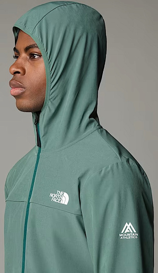 Куртка мужская The North Face Mountain Athletics Hooded Wind Duck Green - Фото 7 большая