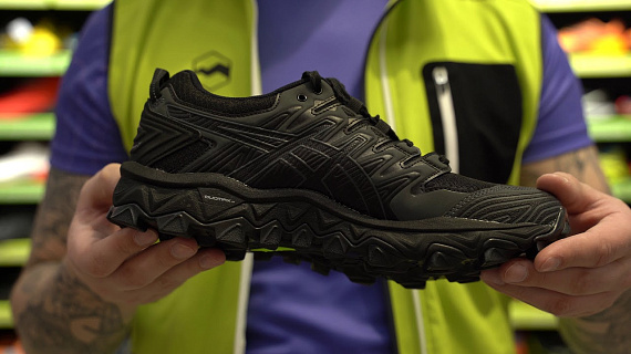 Кроссовки женские ASICS Gel-FujiTrabuco 7 GTX Black/Dark Grey - Фото 2 большая