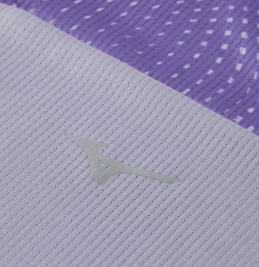 Майка женская Mizuno DryAeroFlow Graphic Paisley Purple - Фото 7 большая