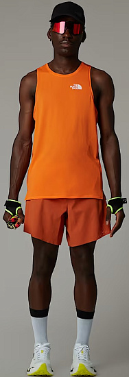 Майка мужская The North Face High Trail Run Digital Orange/Iron Bro - Фото 3 большая