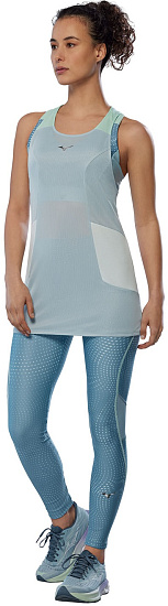 Майка женская Mizuno DryAeroFlow Cloud Blue - Фото 2 большая
