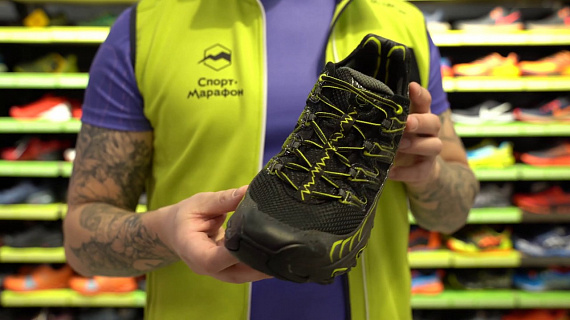 Кроссовки мужские La Sportiva Ultra Raptor Black/Apple Green - Фото 2 большая